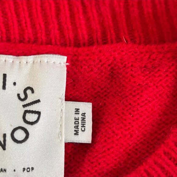 Lili Sidonio Womens Sweater Cropped Medium Puff Sleeve Preppy Striped 19251x - Picture 7 of 10